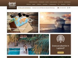 Nieuwe website van Jempi Reizen - ontworpen door Wizarts